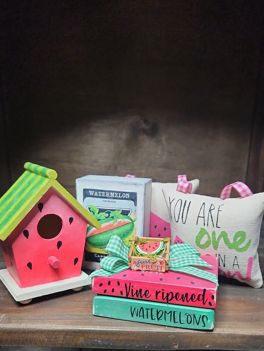 Watermelon Tier Tray Decor Set